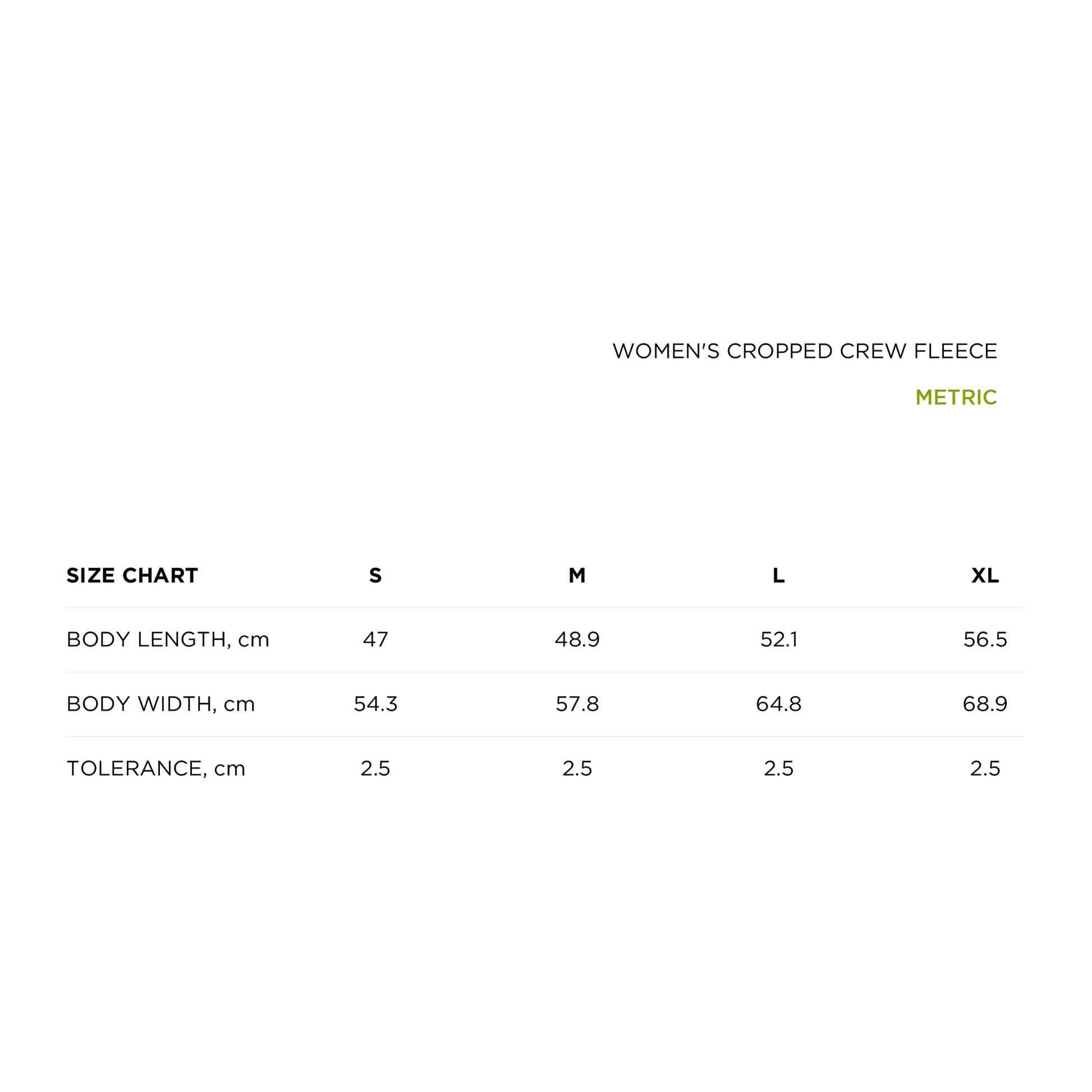 size_chart_metric